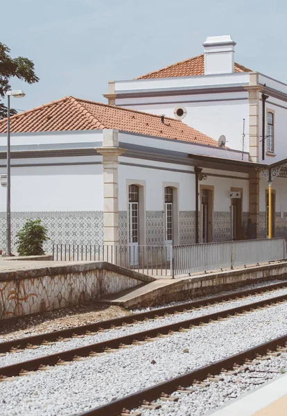 Old central railroad terminal in Portugal. — Stock Photo, Image