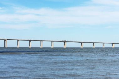 Lizbon, Portekiz 'deki Vasco da Gama Köprüsü.