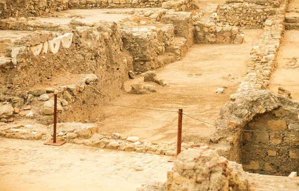 Excavations of ancient archaeological site. — Stock Photo, Image