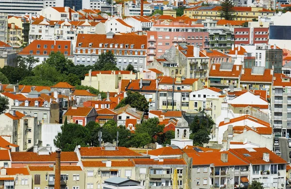 Vista de la ciudad vieja de Lisboa . —  Fotos de Stock