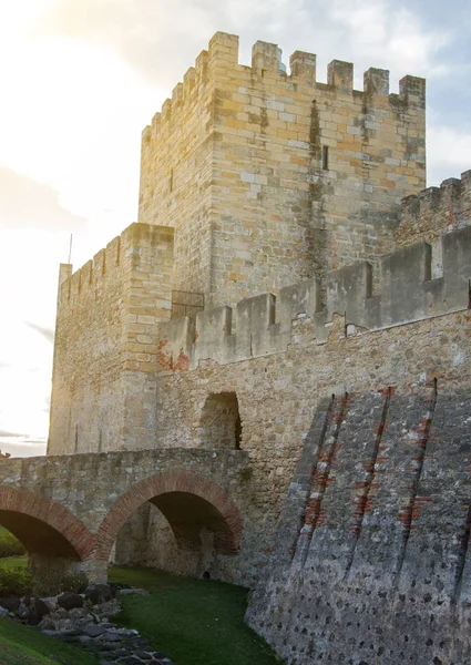 Schloß von st. george in lisbon, portugal. — Stockfoto