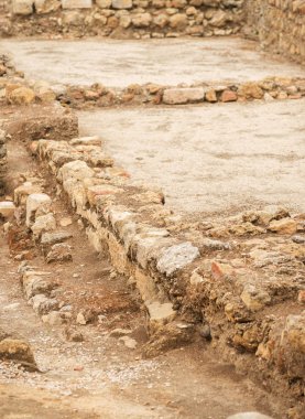 Antik arkeolojik yapı Kazıları.