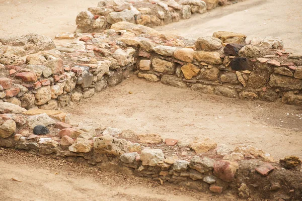 Ausgrabungen der antiken archäologischen Struktur. — Stockfoto