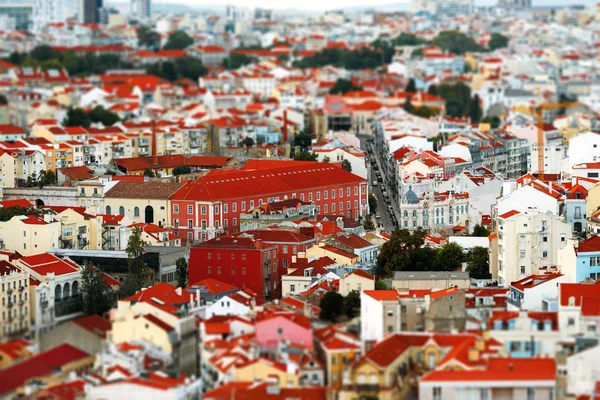 Vista de la ciudad vieja de Lisboa . —  Fotos de Stock