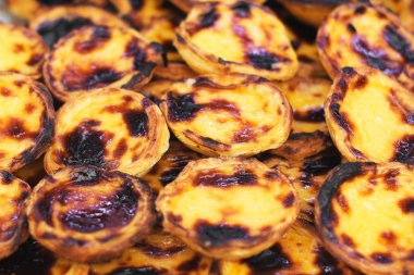 Pastel de nata. Portekizce geleneksel hamur işleri.
