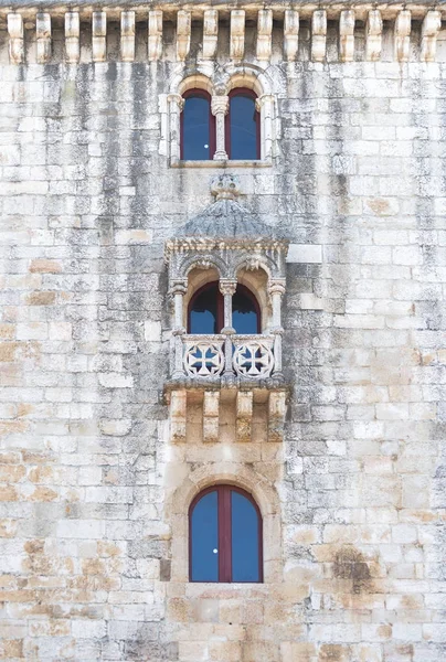 Facade of Belem Tower or Tower of St Vincent in Lisbon. — Stock Photo, Image