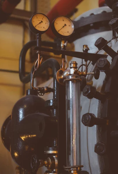 View of vintage old manometer gauge. — Stock Photo, Image