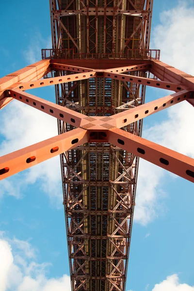 Under the Bridge of 25th april in Lisbon. — Stock Photo, Image