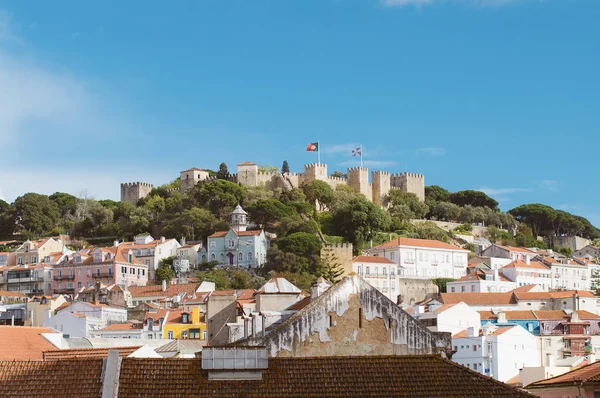리스본, 포르투갈에 세인트 조지의 성. — 스톡 사진