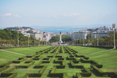 Eduardo VII Park Lizbon, Portekiz.