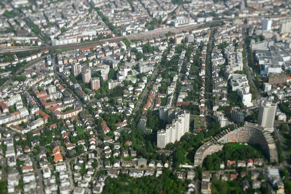 Aerial view of Frankfurt am Main, Germany. — Stock Photo, Image