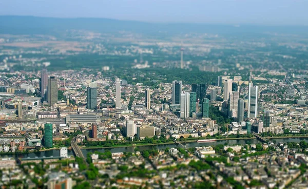 Vista aerea di Francoforte sul Meno, Germania. — Foto Stock