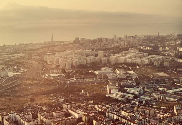 Vista de Lisboa desde una vista de pájaro . — Foto de Stock