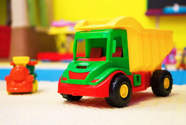 Empty children's playroom with different toys. — Stock Photo, Image