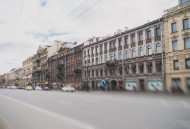Nevsky Prospect Sokağı'nda Sankt-Petersburg, Rusya Federasyonu.