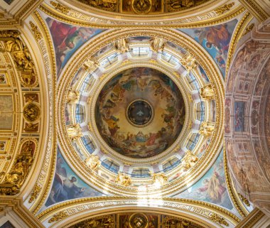 Sankt-Petersburg, Rusya Federasyonu, 22.04.2018 - içinde Saint Isaac's Cathedral