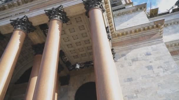 Columns Saint Isaac Cathedral Saint Petersburg — Stock Video