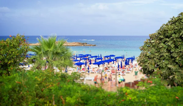 Fig Tree Beach in Protaras. One of the popular beaches in Europe. — Stock Photo, Image