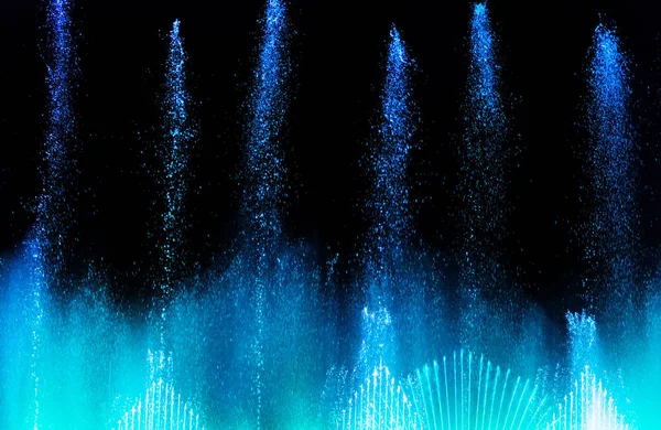 Fontana magica di Montjuic spettacolo di luci a Plaza Espanya a Barcellona . — Foto Stock
