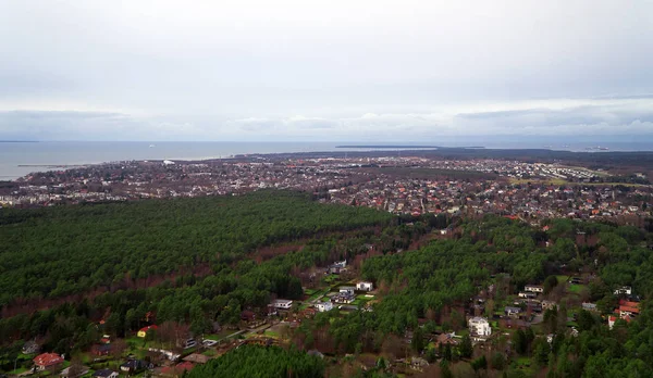 Luftaufnahme von Privathäusern im Bezirk Viimsi. — Stockfoto