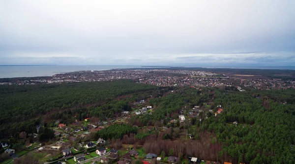 Luftaufnahme von Privathäusern im Bezirk Viimsi. — Stockfoto
