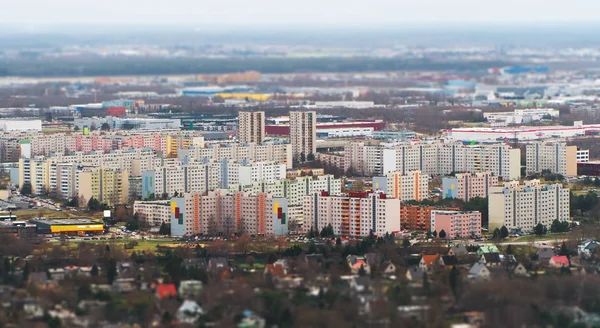 Luftaufnahme von lasnamae Stadtgebiet im Herbst. tallinn, estland. — Stockfoto