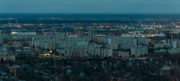 Vue aérienne de la zone urbaine de Lasnamae en automne au soir. Tallinn, Estonie . — Photo