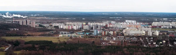 Aerial view of Lasnamae urban area in autumn. Tallinn, Estonia. — Stock Photo, Image