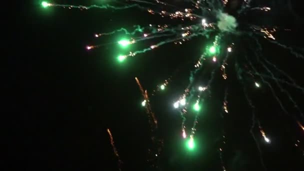 Fuegos Artificiales Cielo Celebración Del Año Nuevo Chino — Vídeo de stock