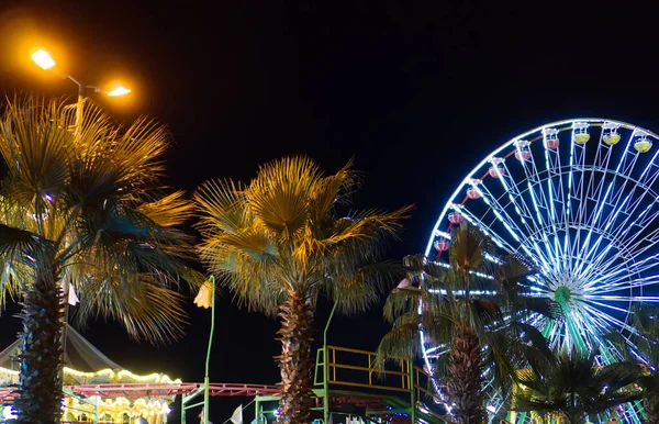 Parko Paliatso Luna Park Cipruson Éjszaka — Stock Fotó
