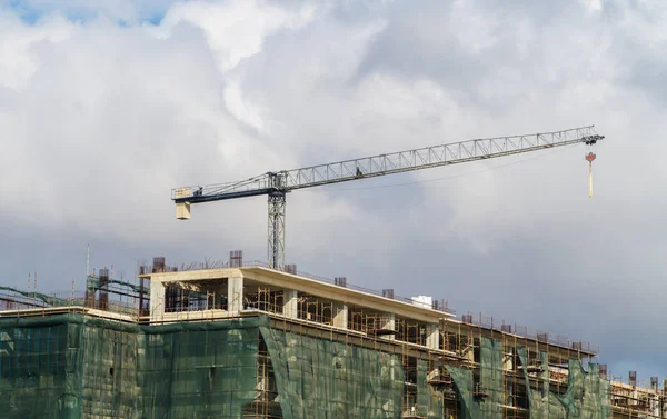 Industriebaukran Der Stadt — Stockfoto