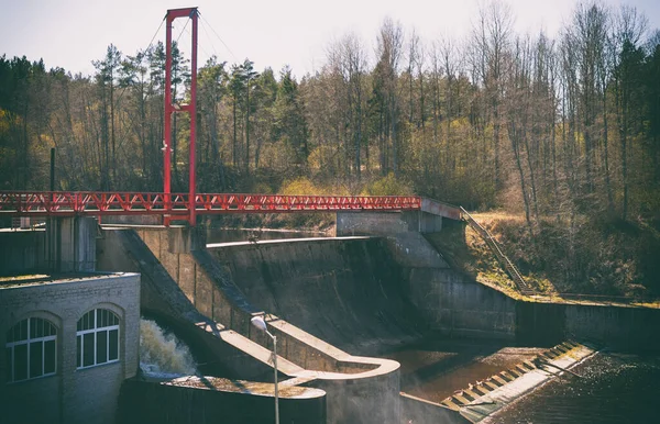 Мала Гідроелектростанція Естонії — стокове фото