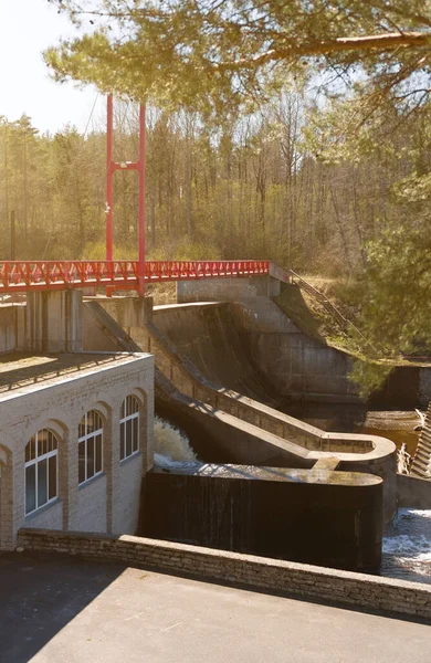 Kis Vízerőmű Észtországban — Stock Fotó