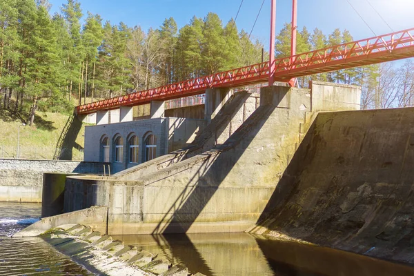 Malá Vodní Elektrárna Estonsku — Stock fotografie