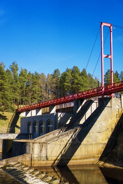 Pequeña Central Hidroeléctrica Estonia — Foto de Stock