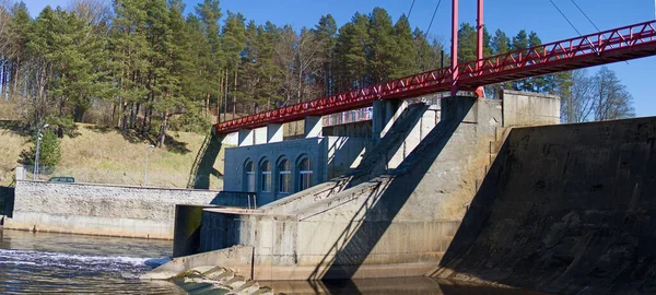 Malá Vodní Elektrárna Estonsku — Stock fotografie