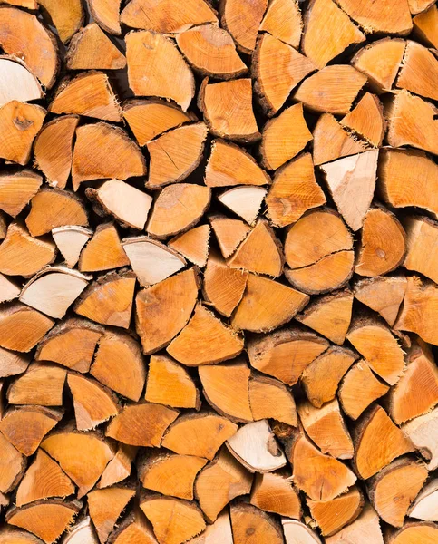 Background of chopped firewood closeup — Stock Photo, Image