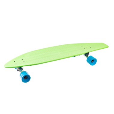 modern renkli kaykay - beyaz üzerinde izole pennyboard