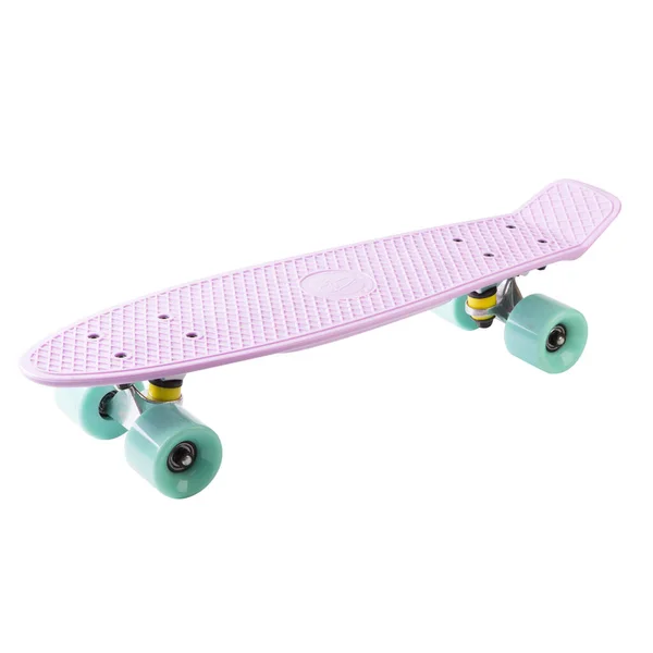 Modern kleurrijk skateboard - pennyboard geïsoleerd op wit — Stockfoto
