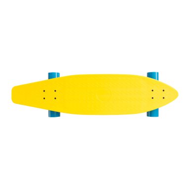 modern renkli kaykay - beyaz üzerinde izole pennyboard