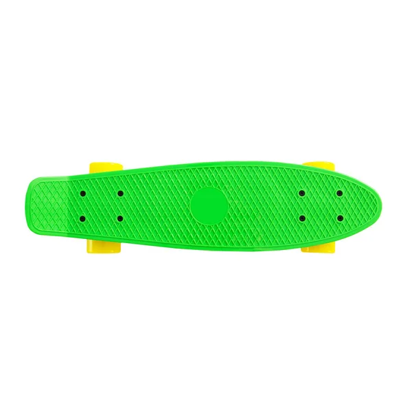 Skateboard coloré moderne - pennyboard isolé sur blanc — Photo