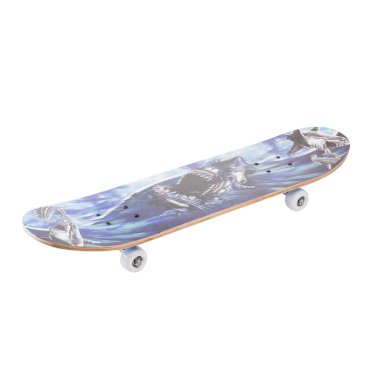 Minsk, Belarus - Ağustos 2017, 09 - modern renkli kaykay - pennyboard beyaz üzerine izole