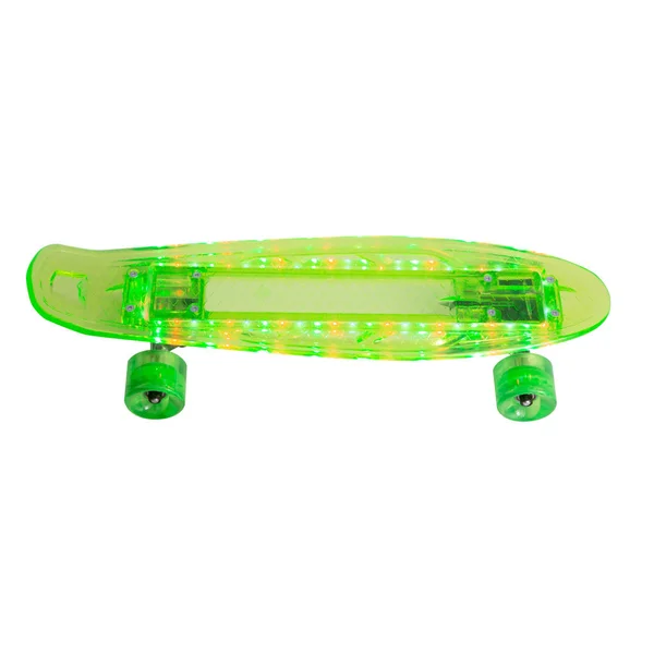 Moderno skateboard colorato - pennyboard isolato su bianco — Foto Stock