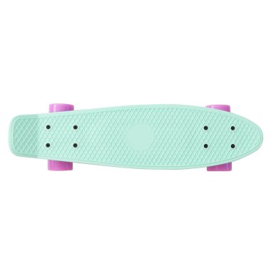 modern renkli kaykay - beyaz üzerinde izole pennyboard