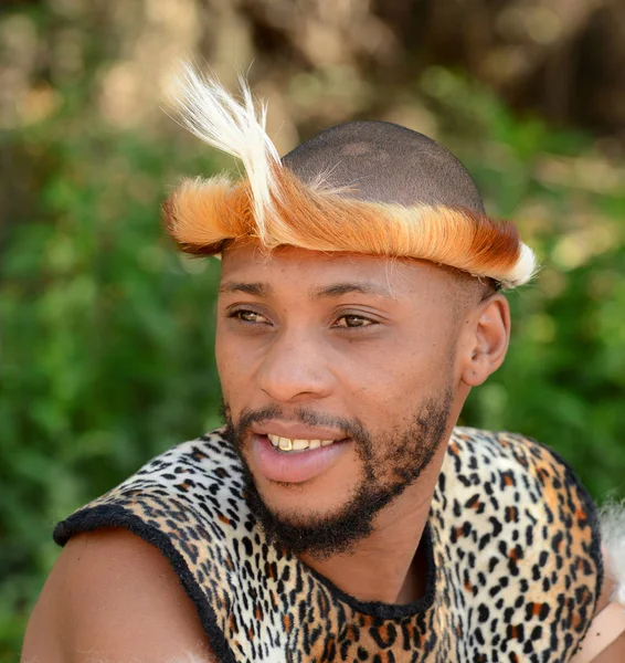 Etniska Zulu krigare — Stockfoto
