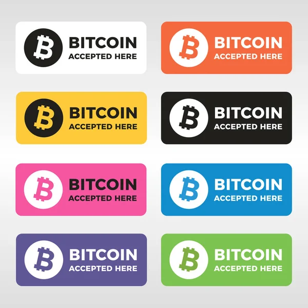 Bitcoin vector logo — Stock Vector