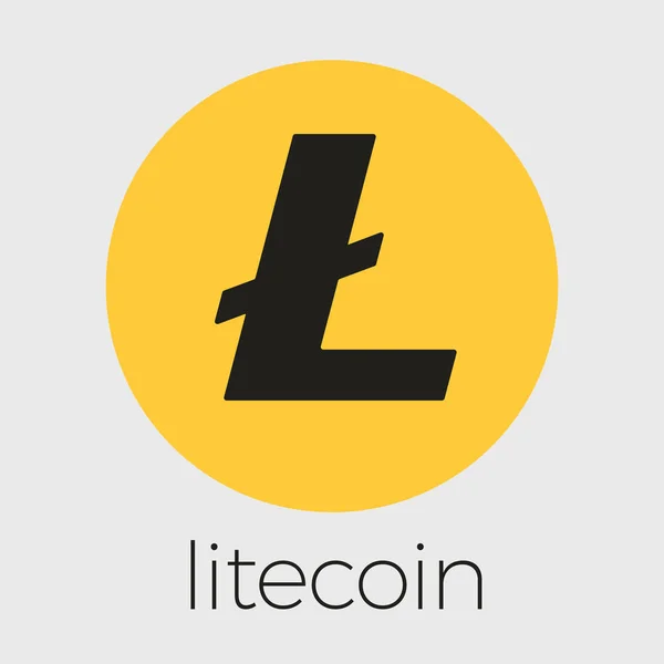 Litecoin LTC blockchain cripto monnaie vecteur logo — Image vectorielle