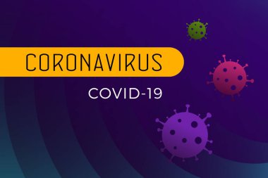 Roman Coronavirus 2019-ncov düz vektör illüstrasyon konsepti haber sitesi, video blogu, sosyal medya. Çin Covid-19 salgın haber başlığı