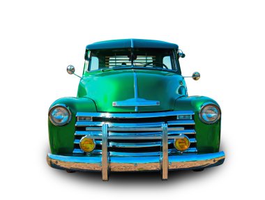 Klasik yeşil Hot Rod