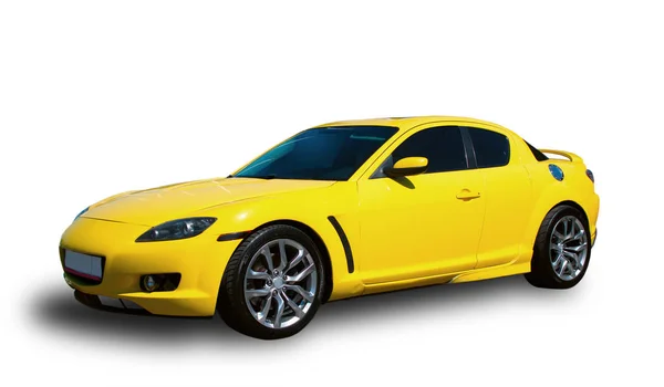 Voiture de sport jaune — Photo